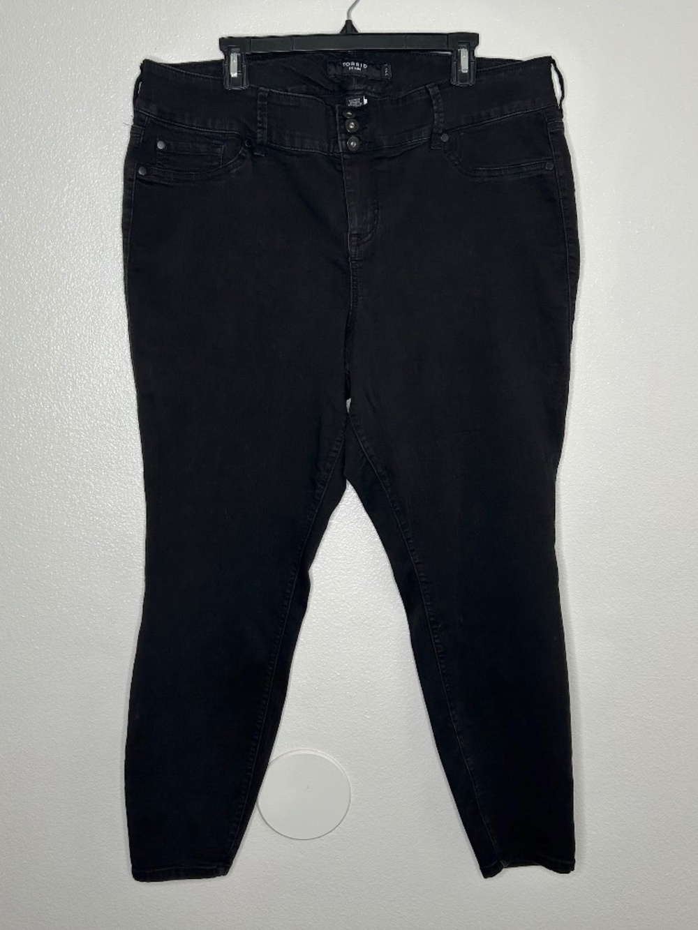 Torrid Womens Black Skinny Stretch Jeans Plus Size 22S